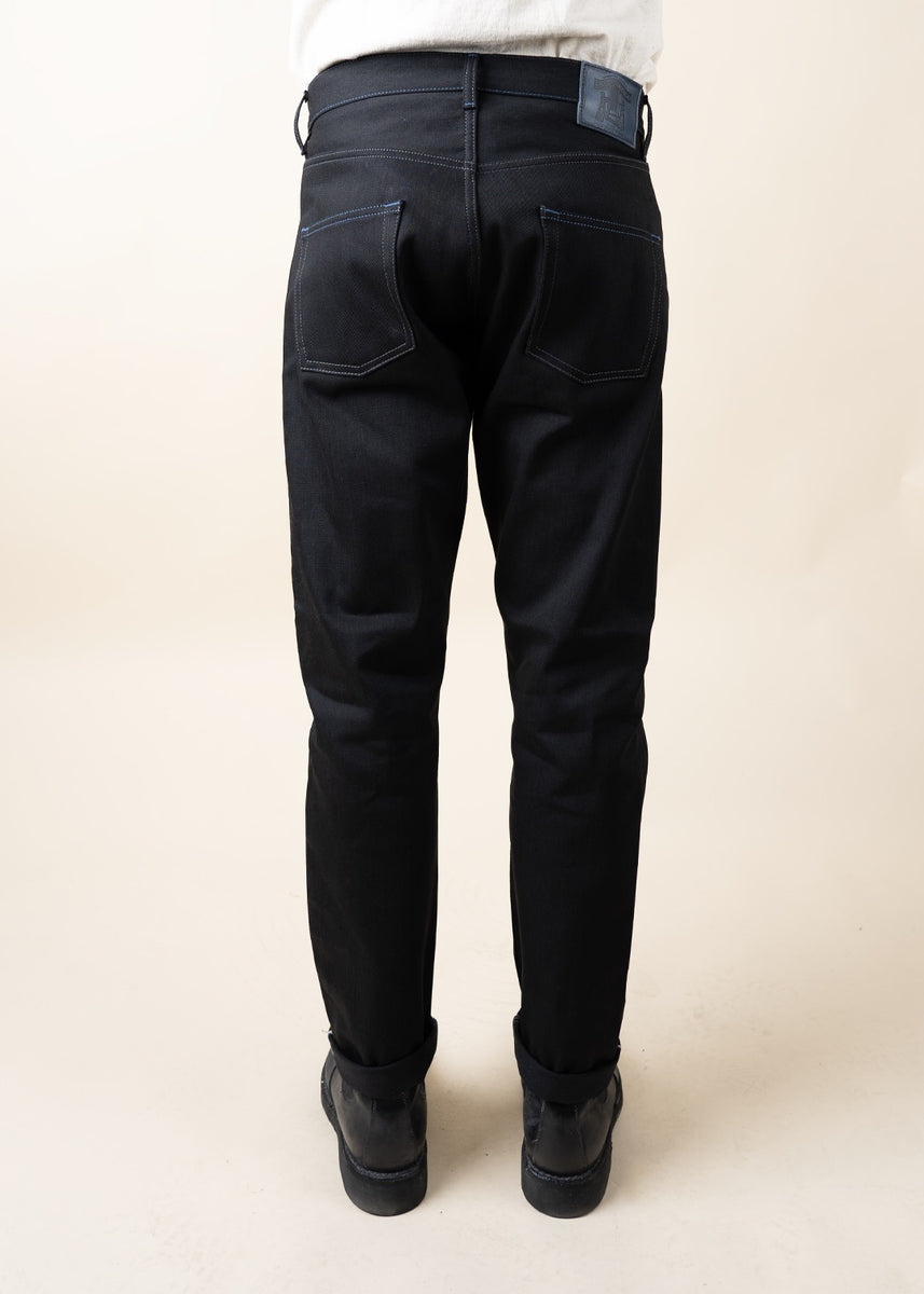 Tapered Jersey Trousers in Nero