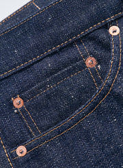 SAMURAI "S511VX17oz-25M" YEAR OF THE SNAKE 17OZ SLIM TAPERED JEANS