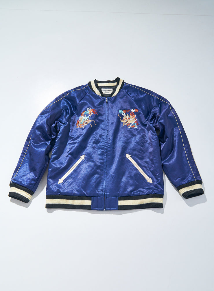 SAMURAI SJSKJ24 "SUKAJAN" EMBROIDERED SATIN SUOVENIR JACKET