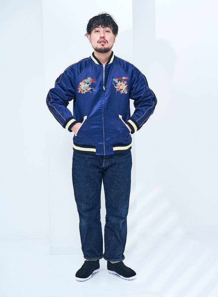 SAMURAI SJSKJ24 "SUKAJAN" EMBROIDERED SATIN SUOVENIR JACKET
