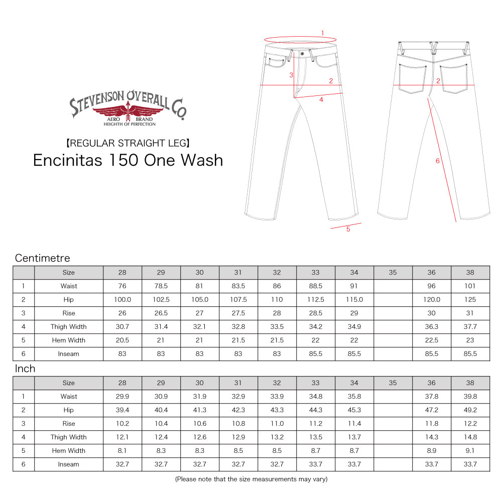 Stevenson Overall Co. Encinitas 150 13oz - Straight Fit
