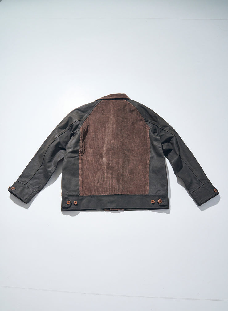 SAMURAI "SJGJ24" BLACK COVERED DUCK GRIZZLY JACKET