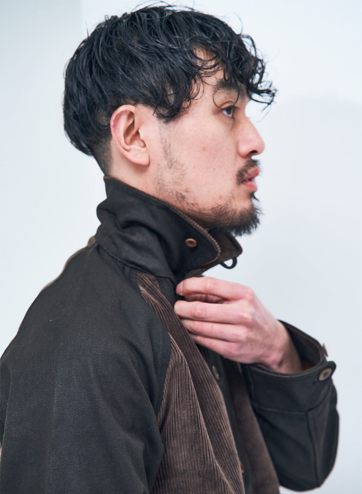 SAMURAI "SJGJ24" BLACK COVERED DUCK GRIZZLY JACKET