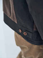SAMURAI "SJGJ24" BLACK COVERED DUCK GRIZZLY JACKET