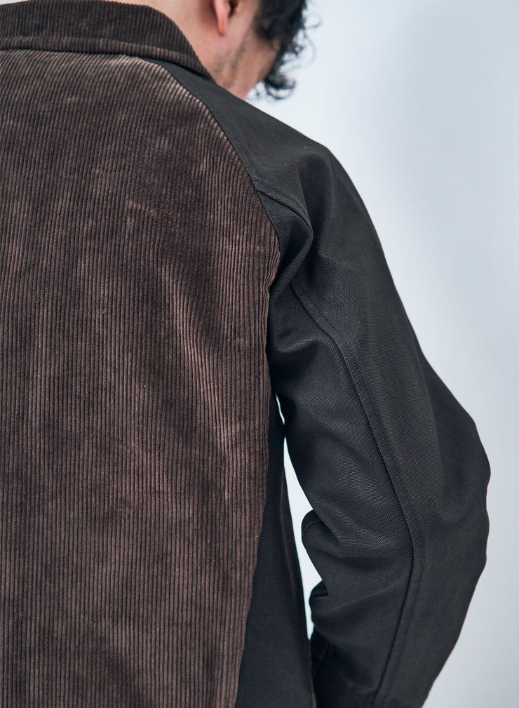 SAMURAI "SJGJ24" BLACK COVERED DUCK GRIZZLY JACKET
