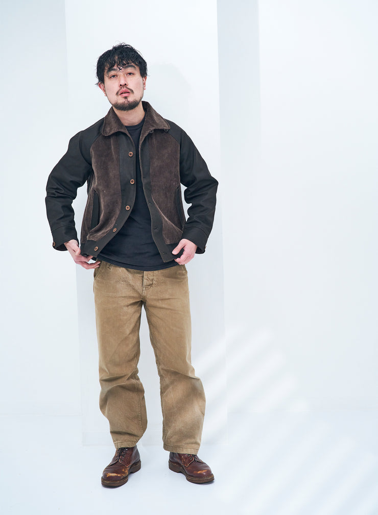 SAMURAI "SJGJ24" BLACK COVERED DUCK GRIZZLY JACKET
