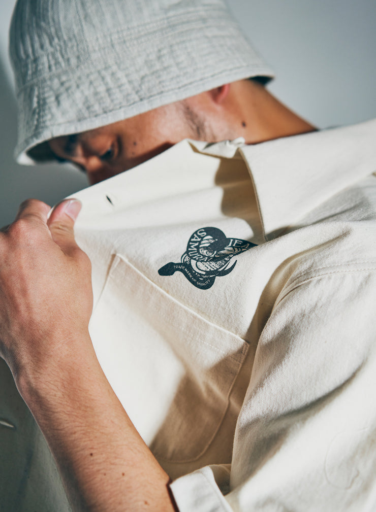 SAMURAI "SSA25-02" MUSHA-E DENIM SHIRT