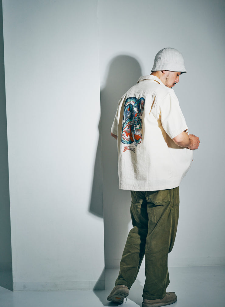 SAMURAI "SSA25-02" MUSHA-E DENIM SHIRT