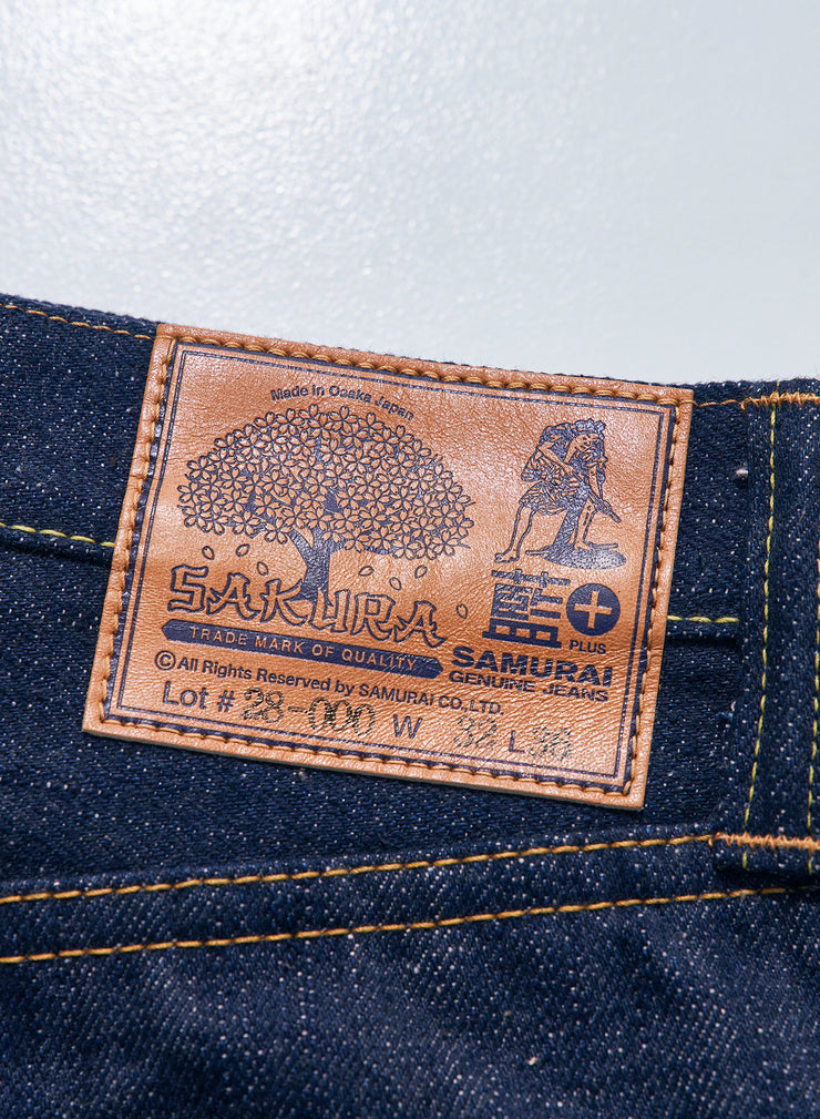 SAMURAI "S500AX" AI PLUS SAKURA 18OZ REGULAR STRAIGHT JEANS