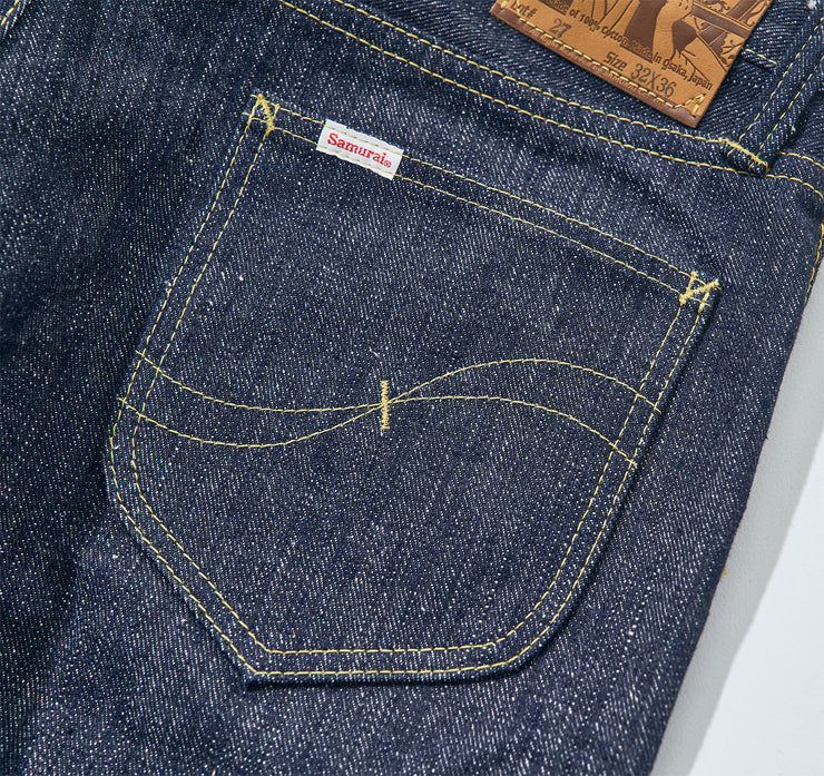 SAMURAI "S140VXJ JIN" 17OZ LEFT HAND TWILL RELAXED TAPERED JEANS