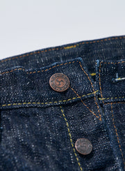 SAMURAI "S3000VX17oz-SDS" 17OZ MURASAME SLUB RELAX STRAIGHT JEANS