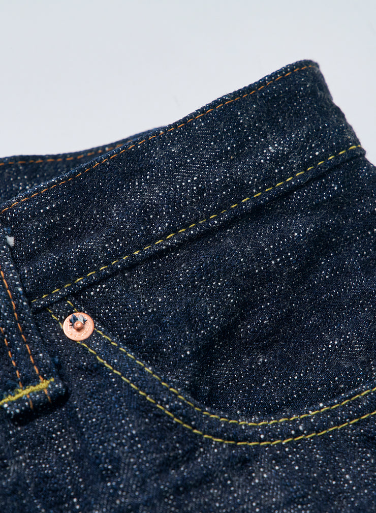 SAMURAI "S3000VX17oz-SDS" 17OZ MURASAME SLUB RELAX STRAIGHT JEANS