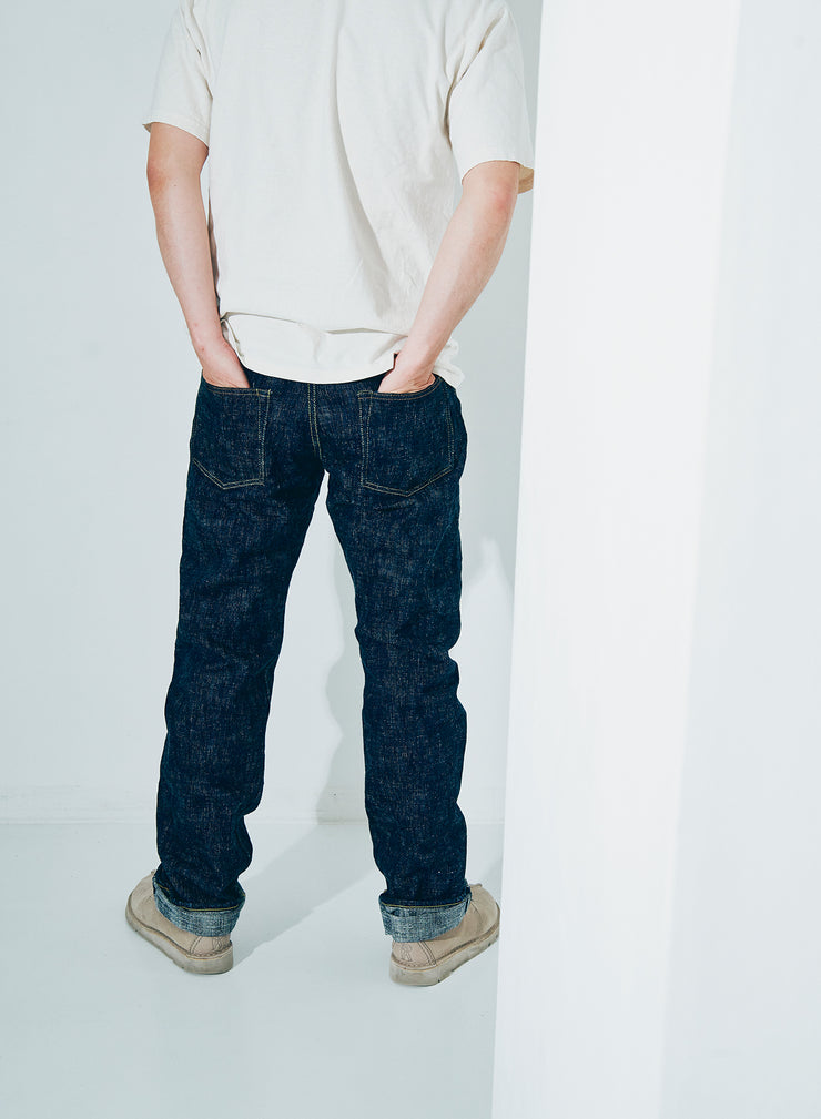 SAMURAI "S3000VX17oz-SDS" 17OZ MURASAME SLUB RELAX STRAIGHT JEANS