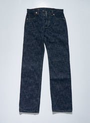 SAMURAI "S3000VX17oz-SDS" 17OZ MURASAME SLUB RELAX STRAIGHT JEANS