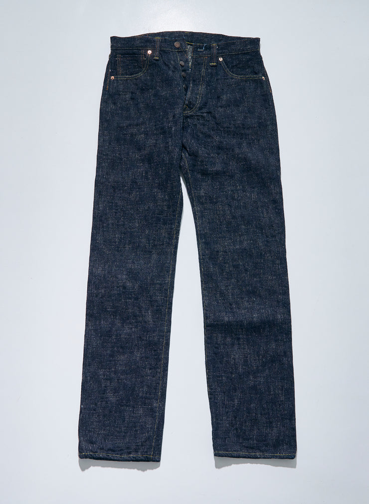 SAMURAI "S3000VX17oz-SDS" 17OZ MURASAME SLUB RELAX STRAIGHT JEANS