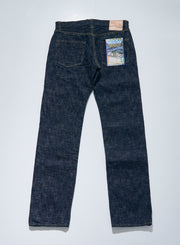 SAMURAI "S3000VX17oz-SDS" 17OZ MURASAME SLUB RELAX STRAIGHT JEANS