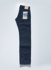 SAMURAI "S3000VX17oz-SDS" 17OZ MURASAME SLUB RELAX STRAIGHT JEANS