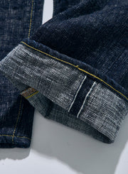 SAMURAI "S3000VX17oz-SDS" 17OZ MURASAME SLUB RELAX STRAIGHT JEANS