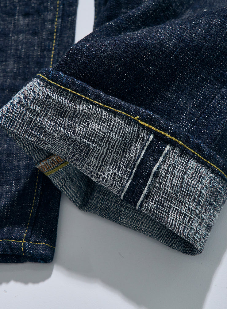 SAMURAI "S3000VX17oz-SDS" 17OZ MURASAME SLUB RELAX STRAIGHT JEANS