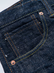 SAMURAI "S3000VX17oz-SDS" 17OZ MURASAME SLUB RELAX STRAIGHT JEANS