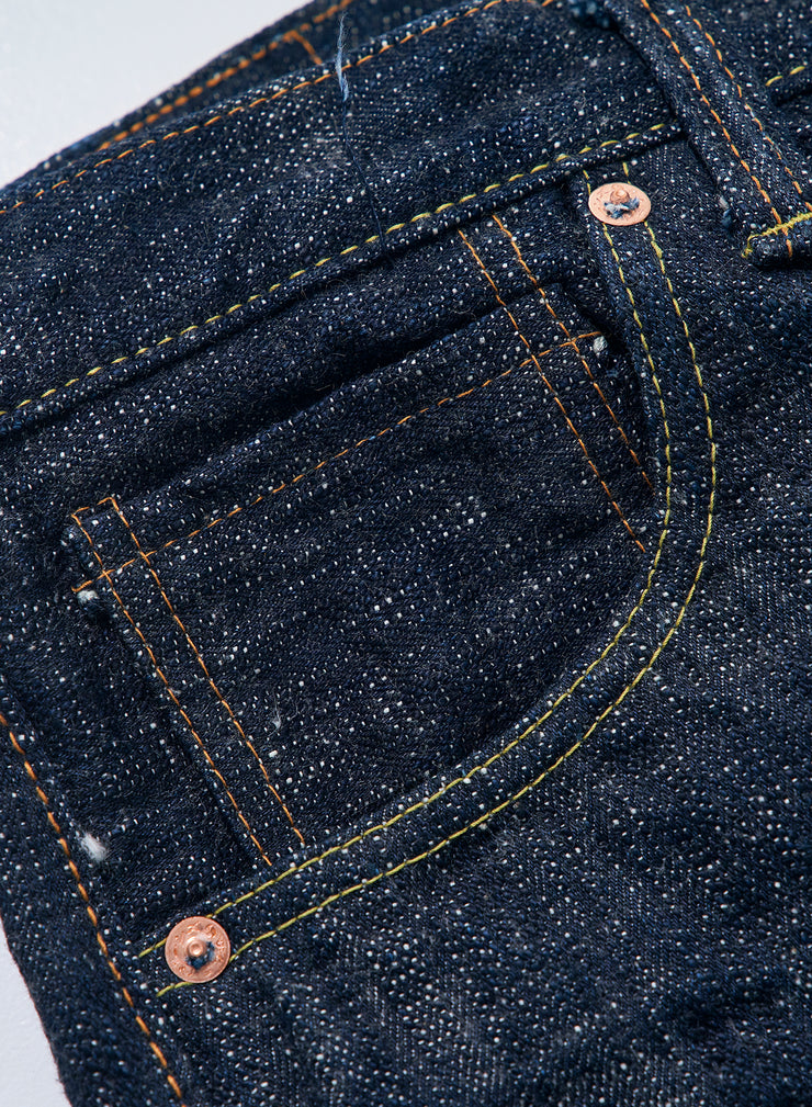 SAMURAI "S3000VX17oz-SDS" 17OZ MURASAME SLUB RELAX STRAIGHT JEANS