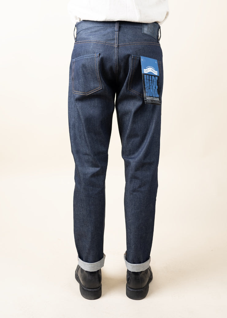 CULT OF INDIGO "MARE" 12OZ REGULAR TAPERED DENIM JEANS