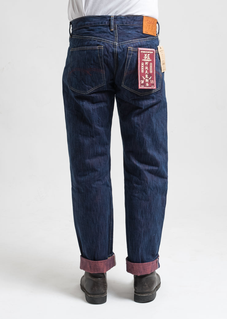 STUDIO D'ARTISAN "SP-084"15OZ 45TH ANNIVERSARY "TOKUSHIMA HINODE-AWA SHOAI" REGULAR STRAIGHT DENIM JEANS