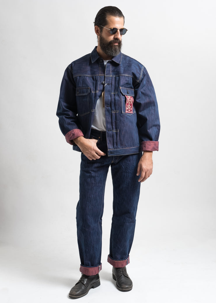 STUDIO D'ARTISAN "SP-084"15OZ 45TH ANNIVERSARY "TOKUSHIMA HINODE-AWA SHOAI" REGULAR STRAIGHT DENIM JEANS