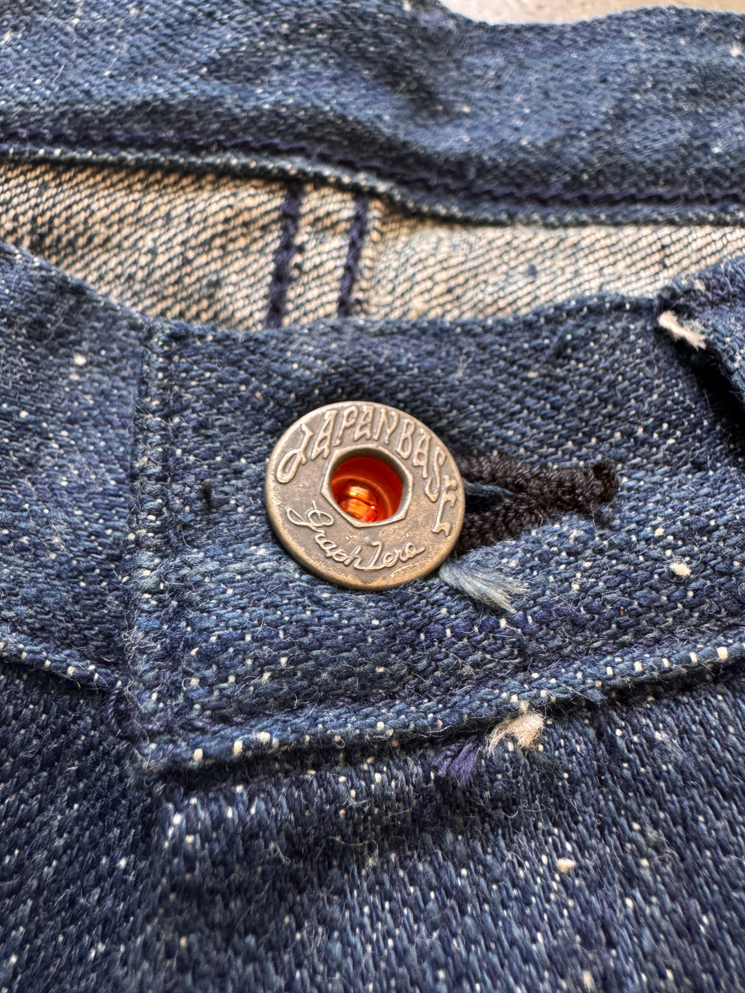 j'ai remarqué Samurai - SSS25-01W Indigo Dyed Snake Jacquard Work Shirt