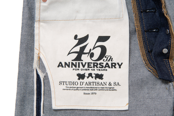 STUDIO D'ARTISAN "SP-085 ISHIKAWADAI" 45TH ANNIVERSARY 13OZ REGULAR STRAIGHT DENIM JEANS