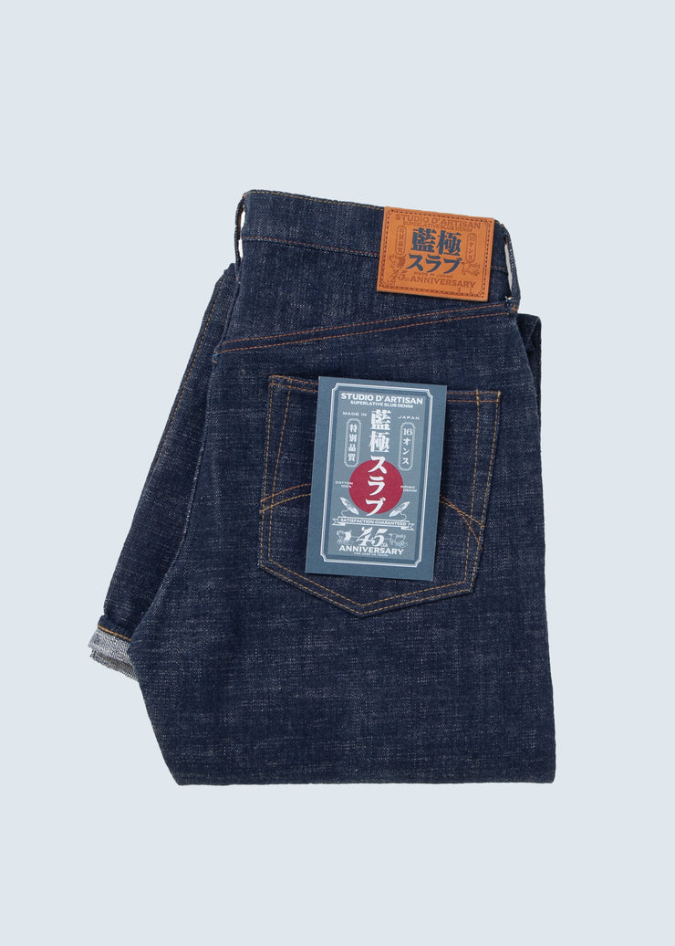 STUDIO D'ARTISAN "SP-108" 45TH ANNIVERSARY 16OZ SLUB REGULAR STRAIGHT DENIM JEANS