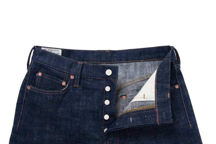 STUDIO D'ARTISAN "SP-108" 45TH ANNIVERSARY 16OZ SLUB REGULAR STRAIGHT DENIM JEANS
