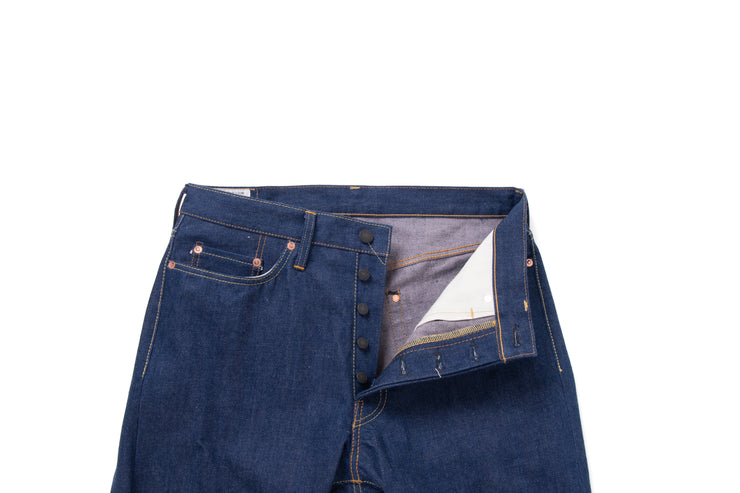 STUDIO D'ARTISAN "SP-117 AI-SA" 45TH ANNIVERSARY 15OZ SAKURA TAPERED DENIM JEANS