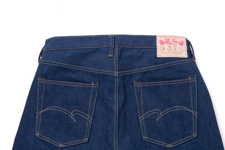 STUDIO D'ARTISAN "SP-117 AI-SA" 45TH ANNIVERSARY 15OZ SAKURA TAPERED DENIM JEANS
