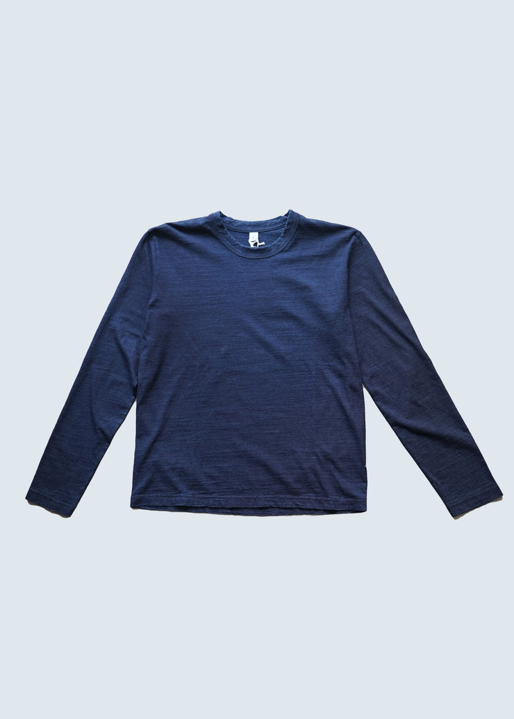 PURE BLUE "LS-5011-D" INDIGO JERSEY LONGSLEEVE T-SHIRT