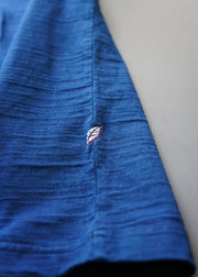 PURE BLUE "SS-SLB-5011-WH" 8OZ SLUB JERSEY T-SHIRT INDIGO DYED