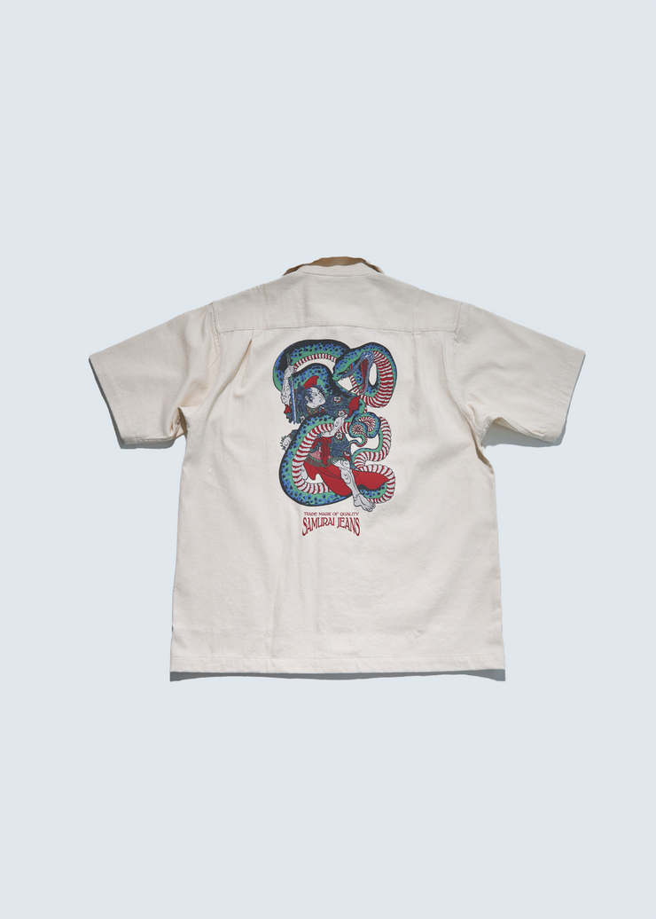 SAMURAI "SSA25-02" MUSHA-E DENIM SHIRT