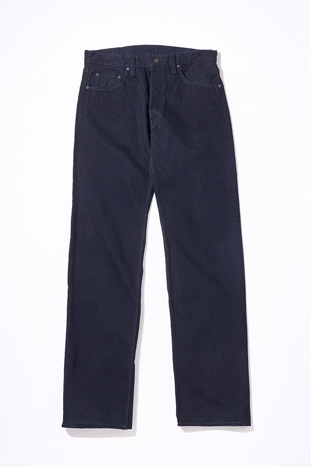 PURE BLUE "XX-003-IDBK" INDIGO X BLACK REGULAR STRAIGHT JEANS