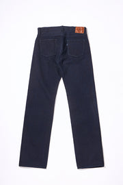 PURE BLUE "XX-003-IDBK" INDIGO X BLACK REGULAR STRAIGHT JEANS