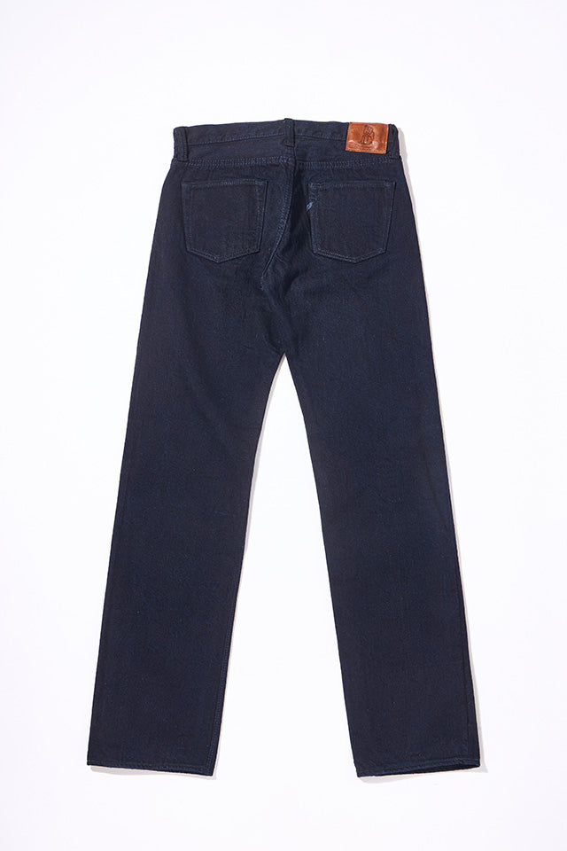 PURE BLUE "XX-003-IDBK" INDIGO X BLACK REGULAR STRAIGHT JEANS