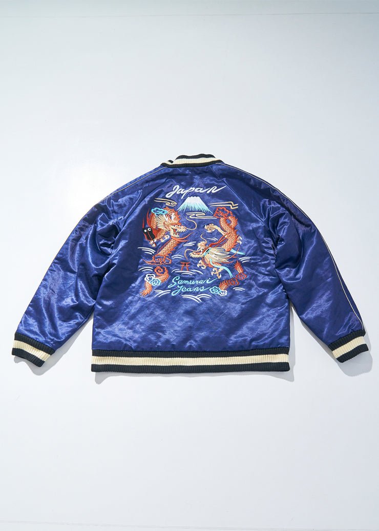 SAMURAI SJSKJ24 "SUKAJAN" EMBROIDERED SATIN SUOVENIR JACKET