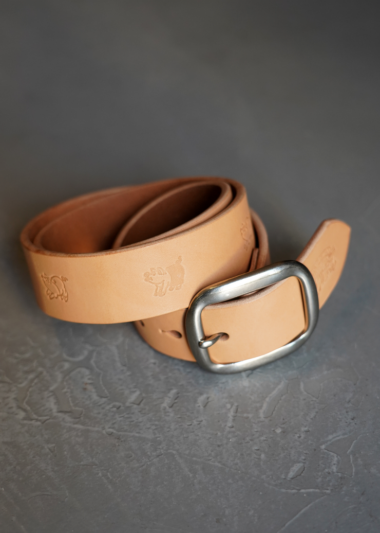 STUDIO D'ARTISAN "B-82" BENZ LEATHER BELT