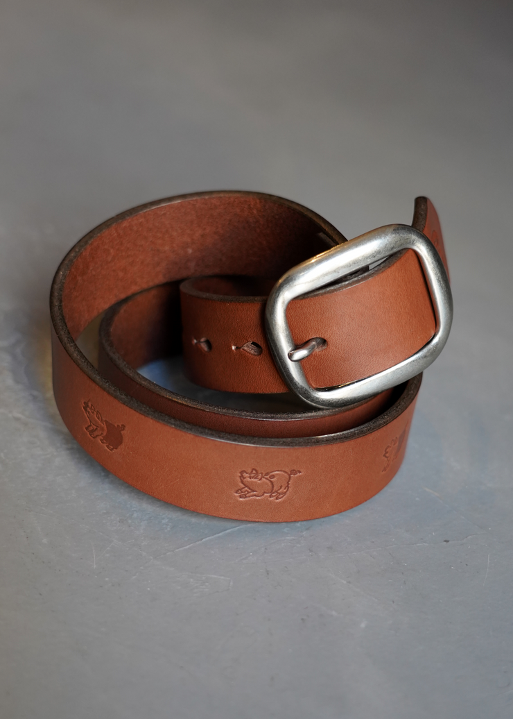 STUDIO D'ARTISAN "B-82" BENZ LEATHER BELT