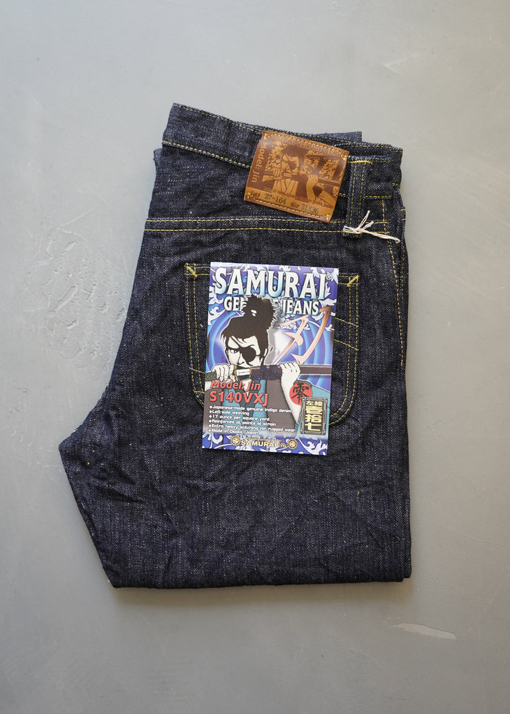 SAMURAI "S140VXJ JIN" 17OZ LEFT HAND TWILL RELAXED TAPERED JEANS