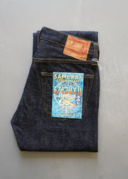 SAMURAI "S713VXII" 17OZ SLIM TAPERED DENIM JEANS