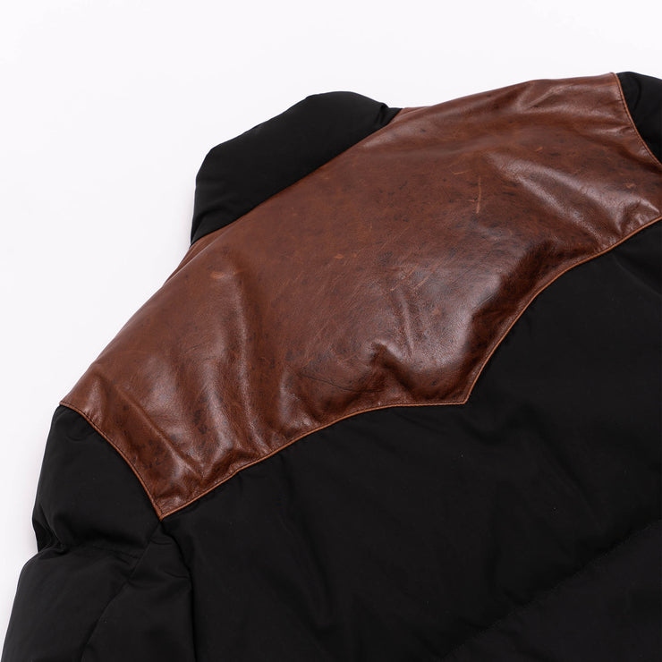 SHANGRI-LA HERITAGE "BIVACCO" BLACK WESTERN DOWN JACKET