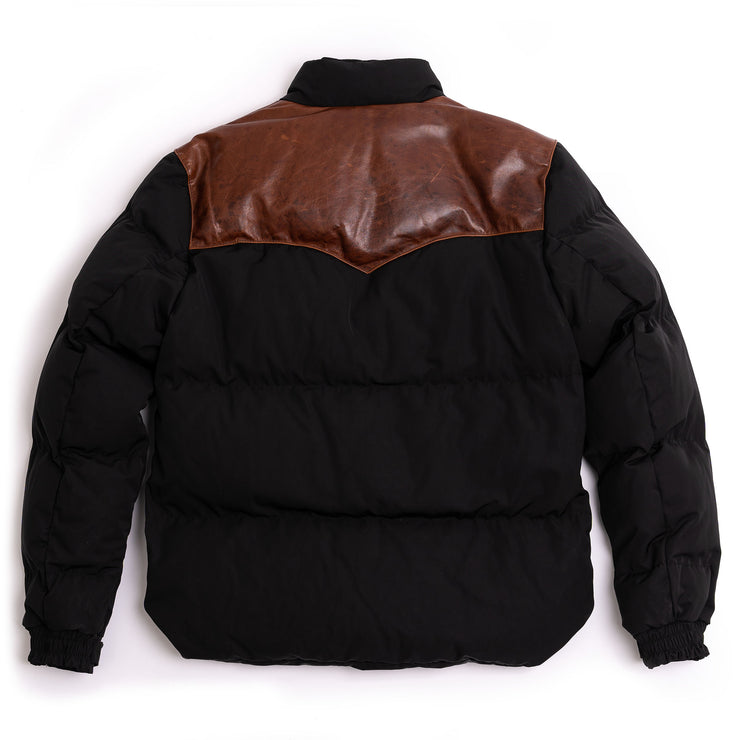 SHANGRI-LA HERITAGE "BIVACCO" BLACK WESTERN DOWN JACKET