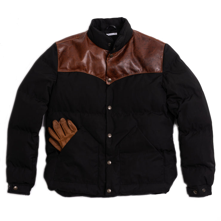 SHANGRI-LA HERITAGE "BIVACCO" BLACK WESTERN DOWN JACKET