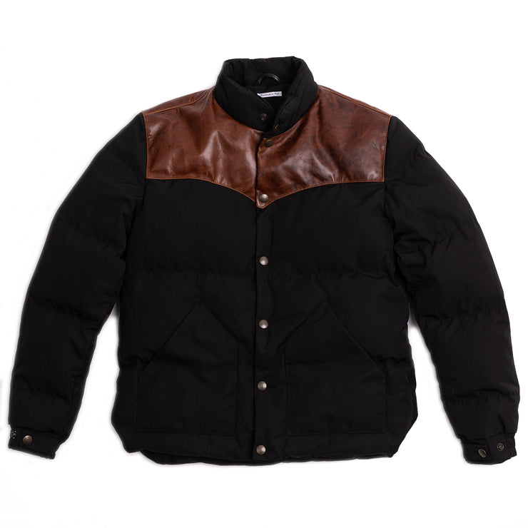 SHANGRI-LA HERITAGE "BIVACCO" BLACK WESTERN DOWN JACKET