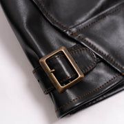 SHANGRI-LA “COSSACK” BLACK HORSEHIDE LEATHER JACKET